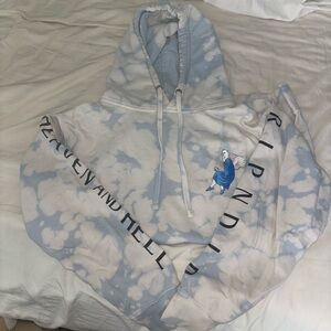 RipnDip tie dye sky hoodie (L)
